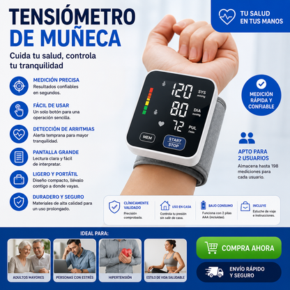 TENSIOMETRO DE MUÑECA